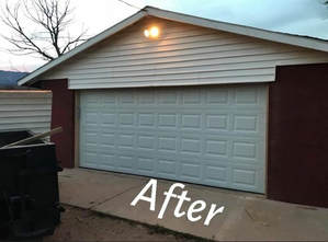 Replaced garage door in St George Utah